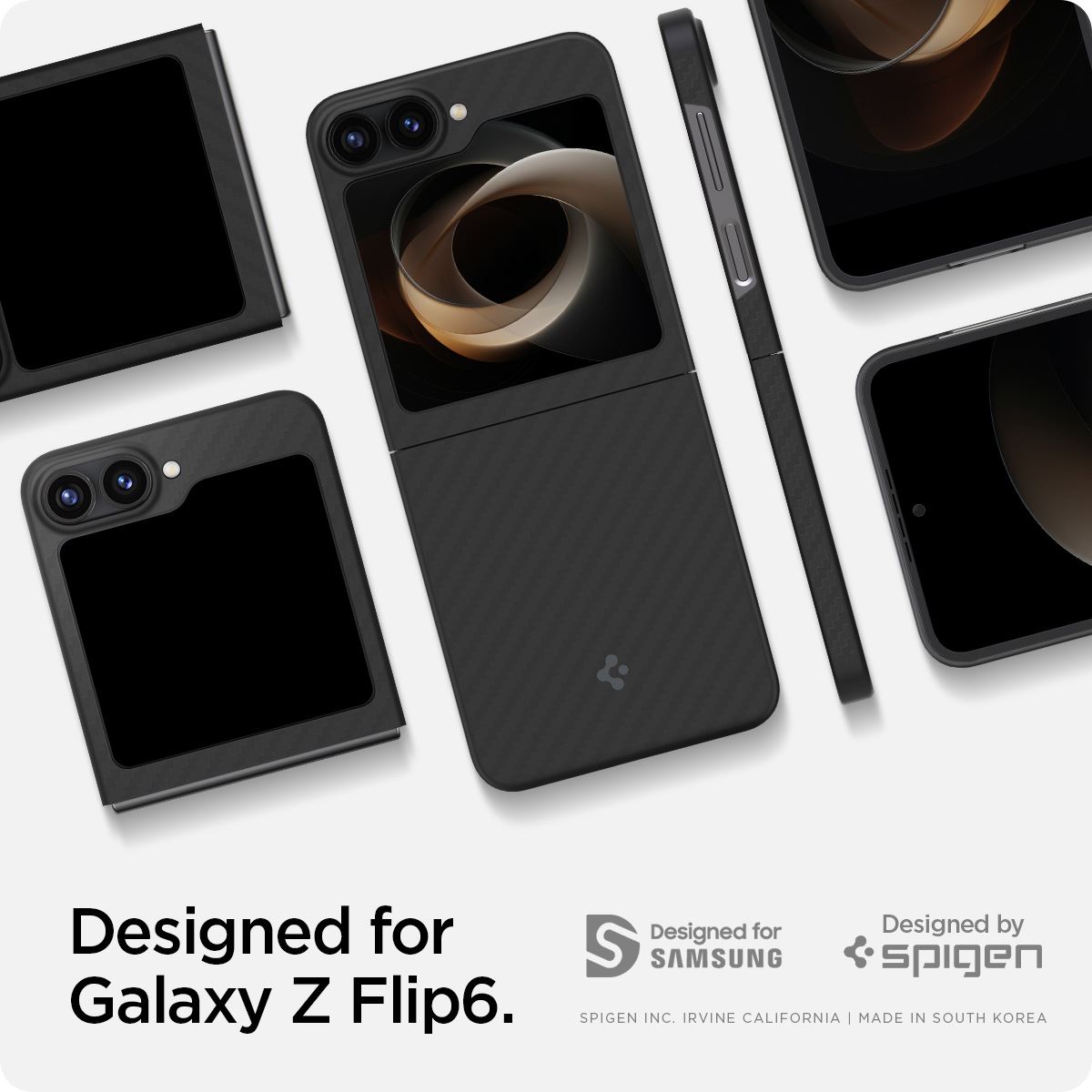 Spigen Air Skin, aramid black - Samsung Galaxy Z Flip6/7 FE (7)