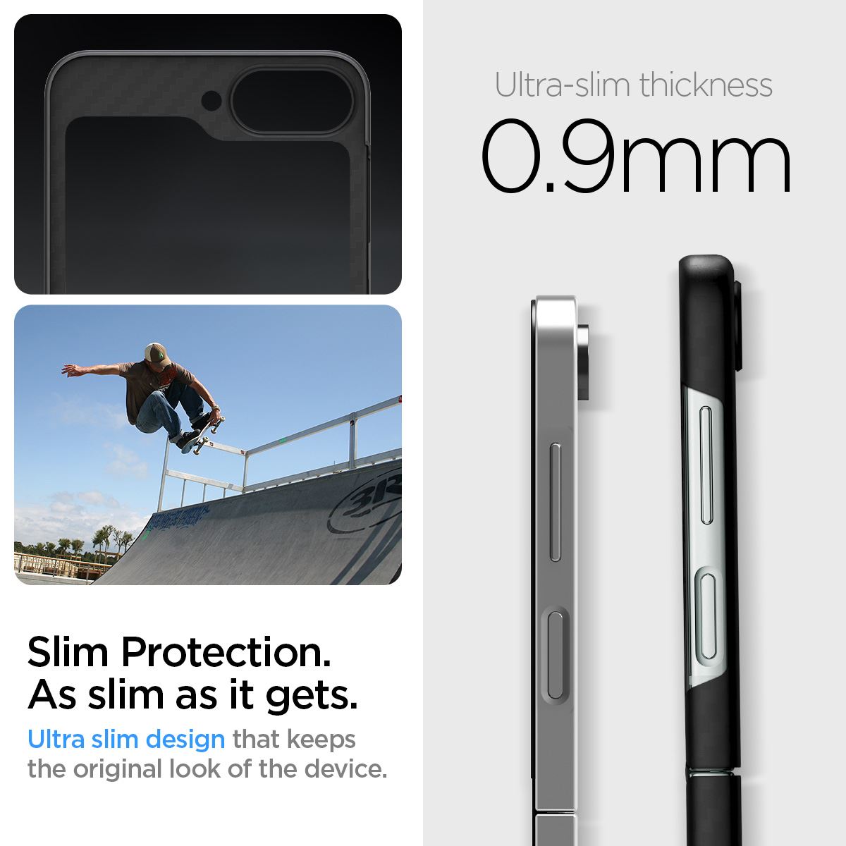 Spigen Air Skin, aramid black - Samsung Galaxy Z Flip6/7 FE (9)