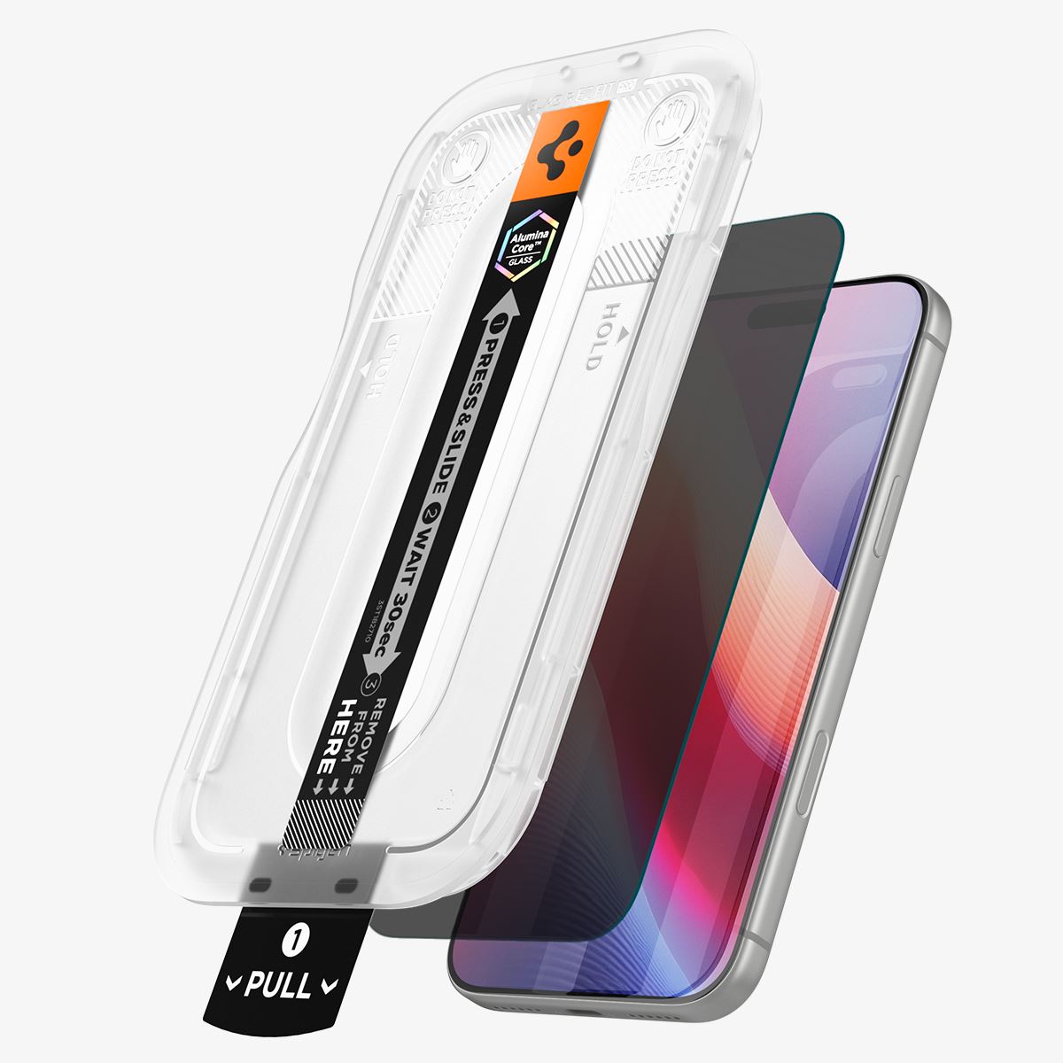 Spigen Glass tR EZ Fit Pro HD (Privacy) 2 Pack - iPhone 18 Pro (8)