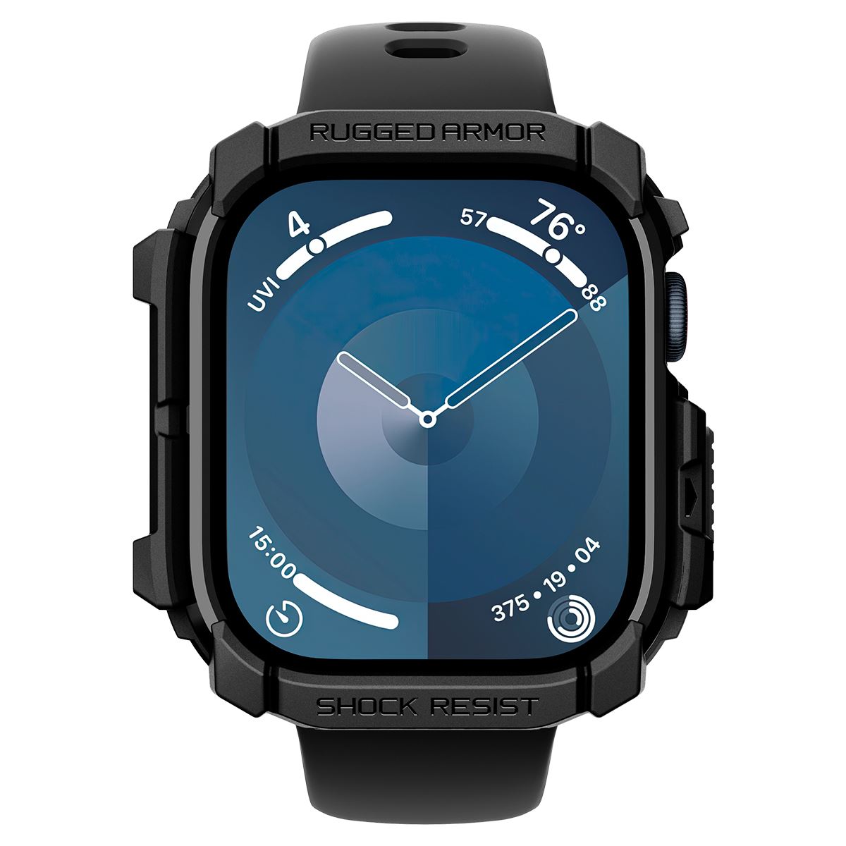 Spigen Rugged Armor, matte black - Apple Watch 10 42mm (2)