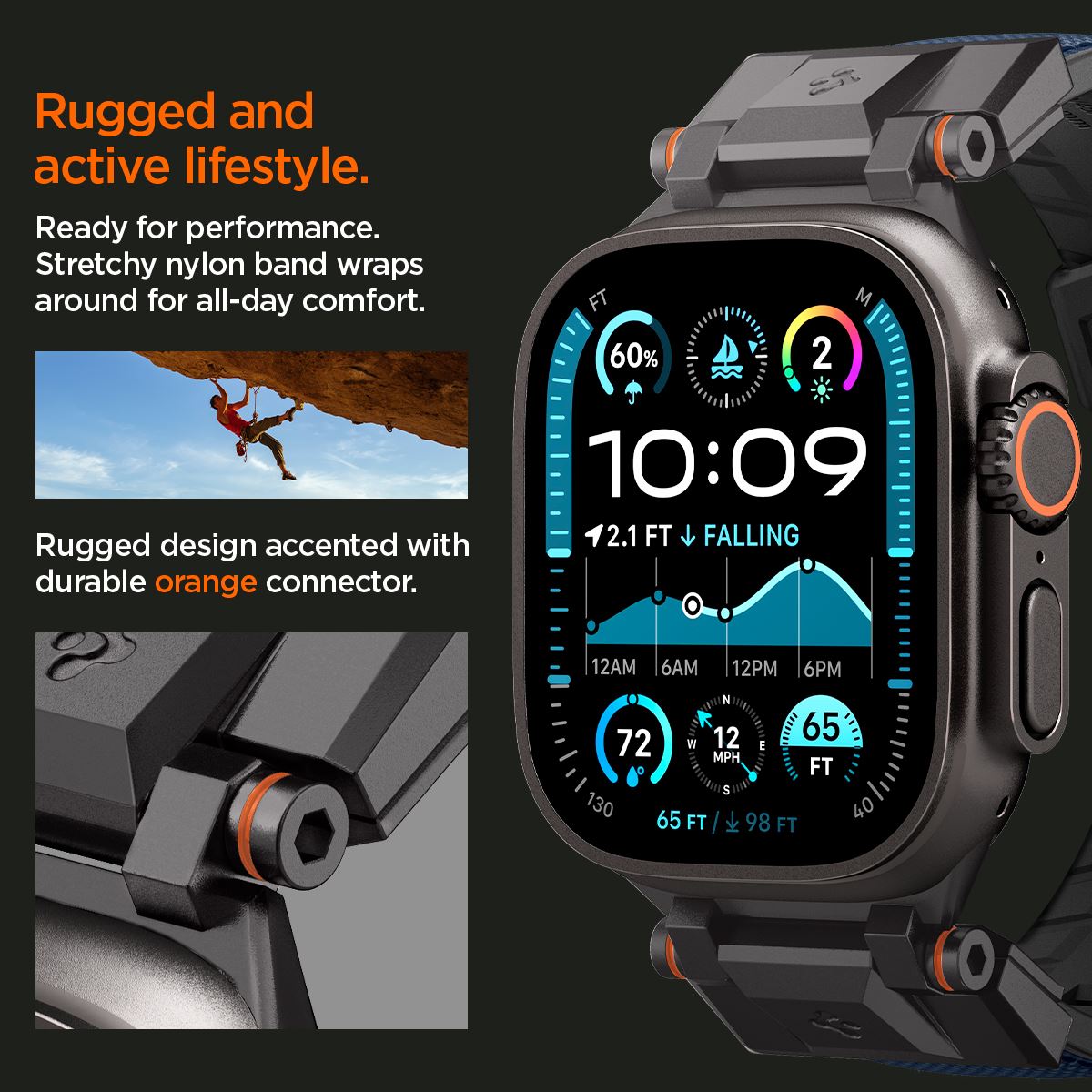 Spigen DuraPro Armor, navy blue - Apple Watch 49mm/46mm/45mm/44mm  (11)