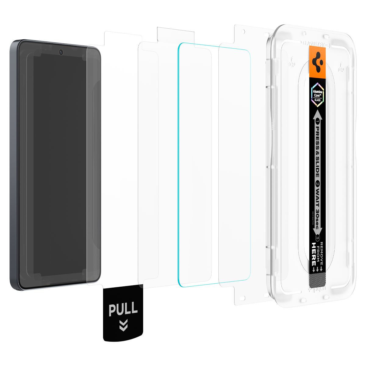 Spigen Glass tR EZ Fit Pro (Anti Reflection) 2 Pack, transparency - Samsung Galaxy S26 Ultra (6)