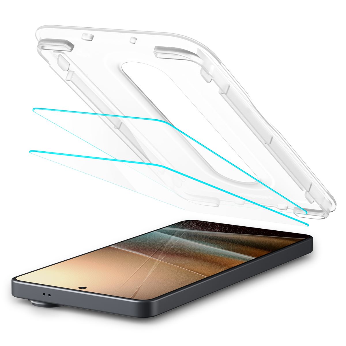 Spigen Glass tR EZ Fit Pro (Anti Reflection) 2 Pack, transparency - Samsung Galaxy S26 Ultra (9)