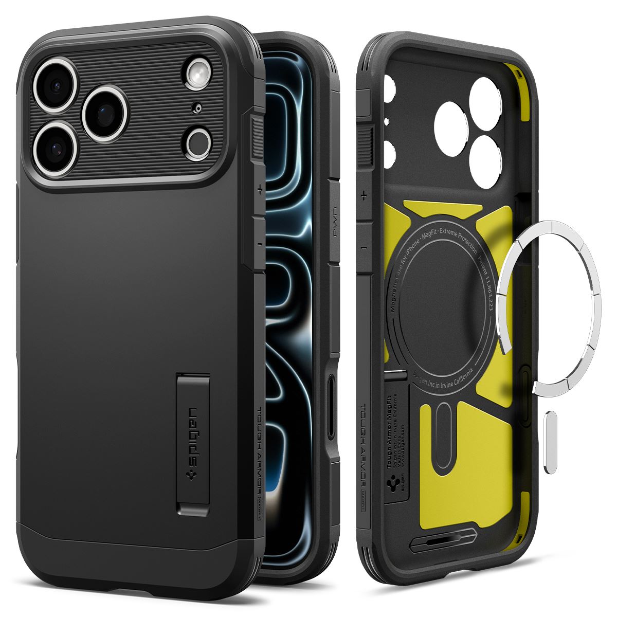 Spigen Tough Armor T MagSafe, black - iPhone 18 Pro/17 Pro