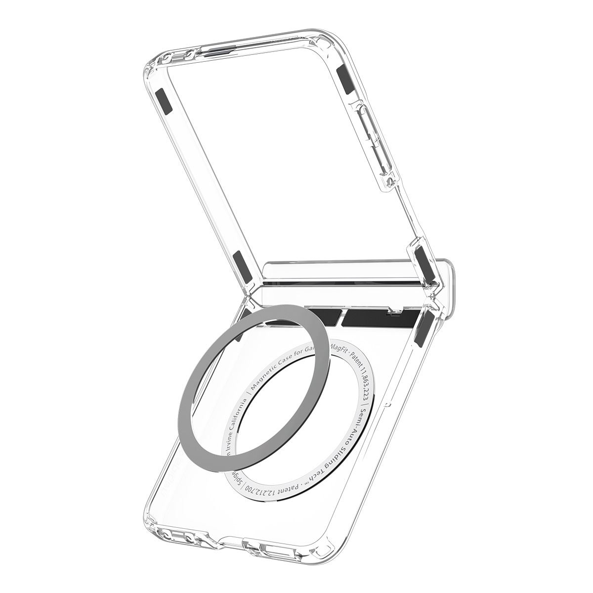 Spigen Ultra Hybrid Pro MagSafe, clear white - Samsung Galaxy Z Flip8 (13)