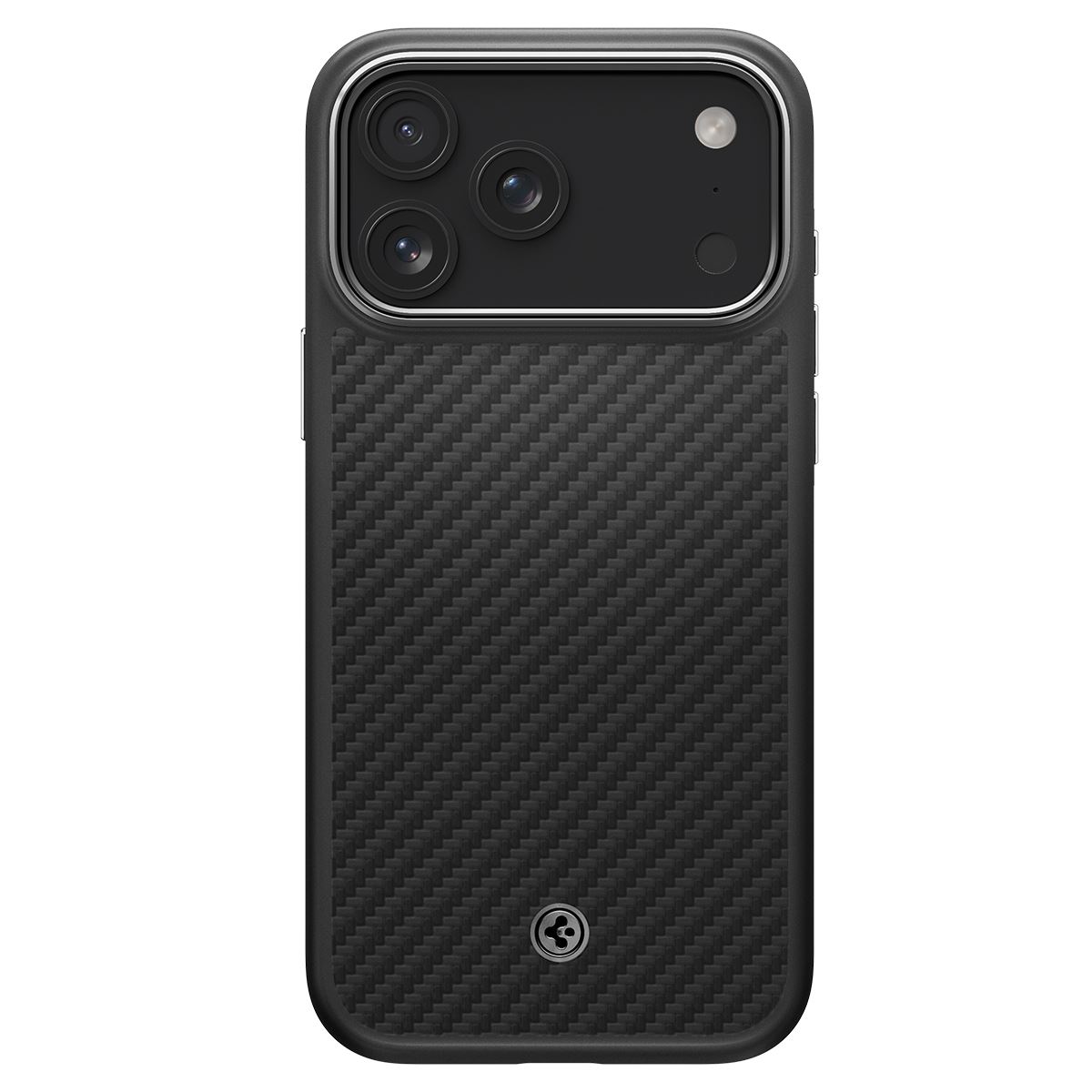 Spigen Enzo Aramid T, black silver - iPhone 17 Pro Max (2)