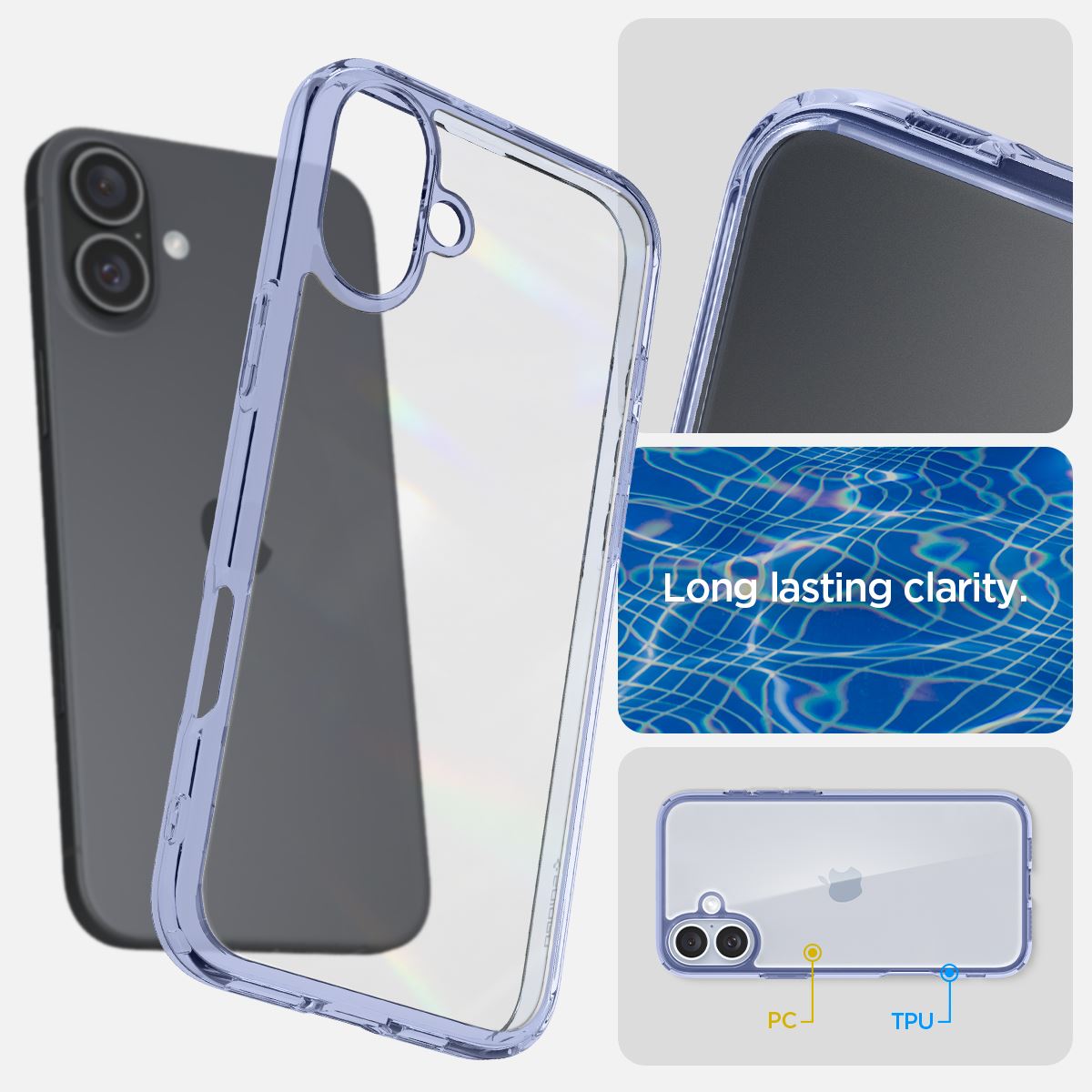 Spigen Ultra Hybrid, sky crystal - iPhone 16 Plus (10)