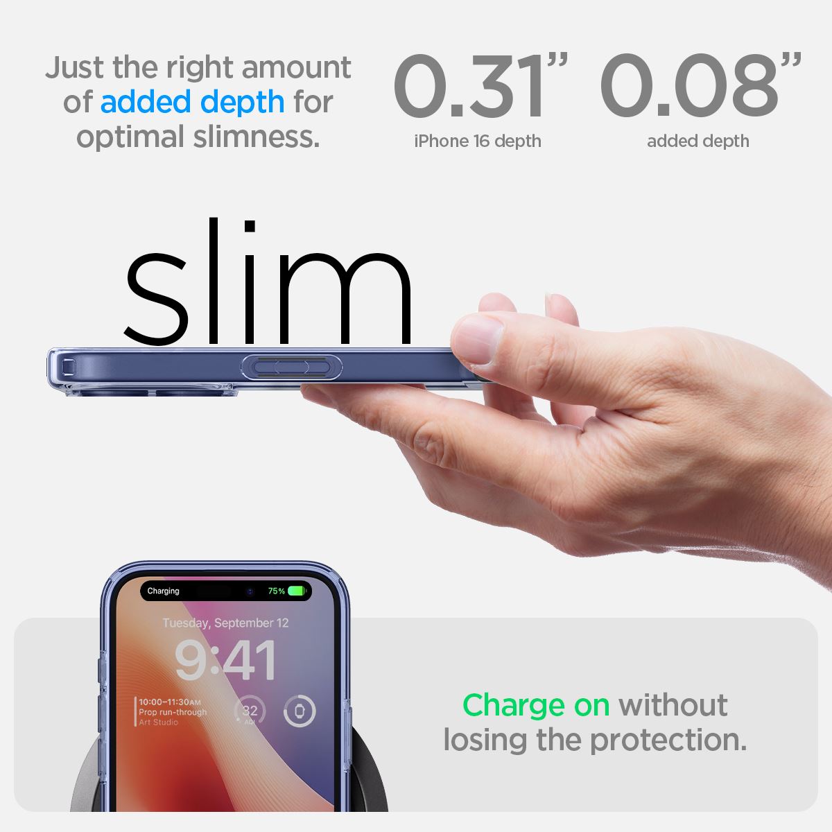 Spigen Ultra Hybrid, sky crystal - iPhone 16 Plus (12)