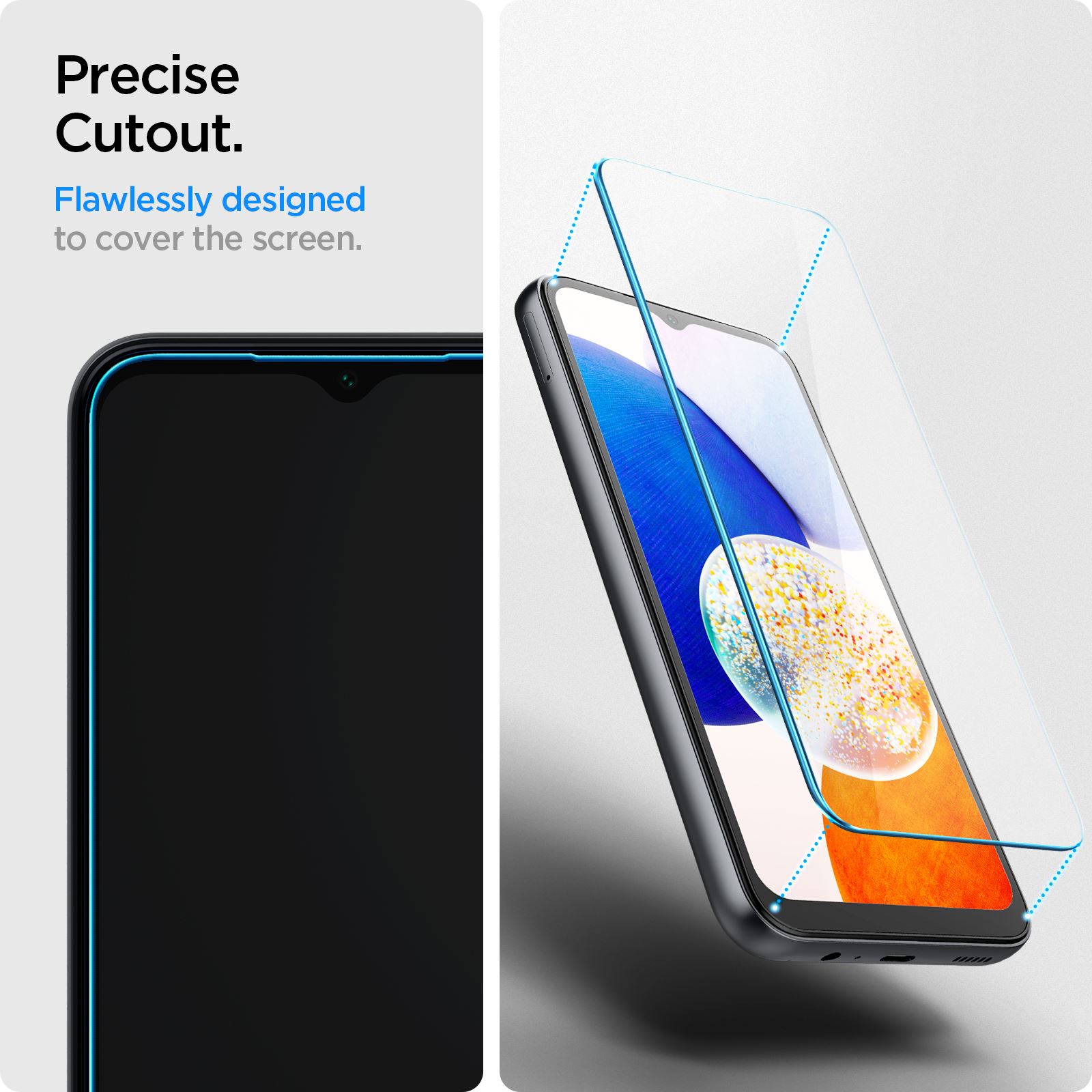 Spigen Glass tR Slim 2 Pack - Samsung Galaxy A14 5G/A14 LTE (8)