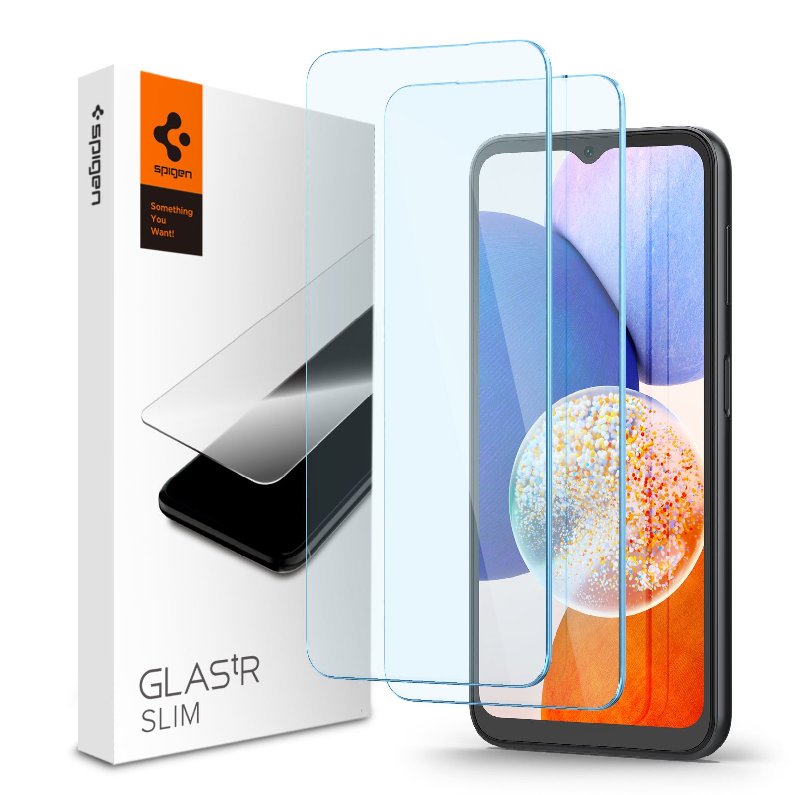 Spigen Glass tR Slim 2 Pack - Samsung Galaxy A14 5G/A14 LTE
