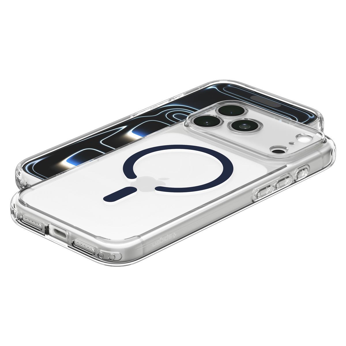 Spigen Ultra Hybrid MagSafe, clear deep blue - iPhone 18 Pro Max/17 Pro Max (8)