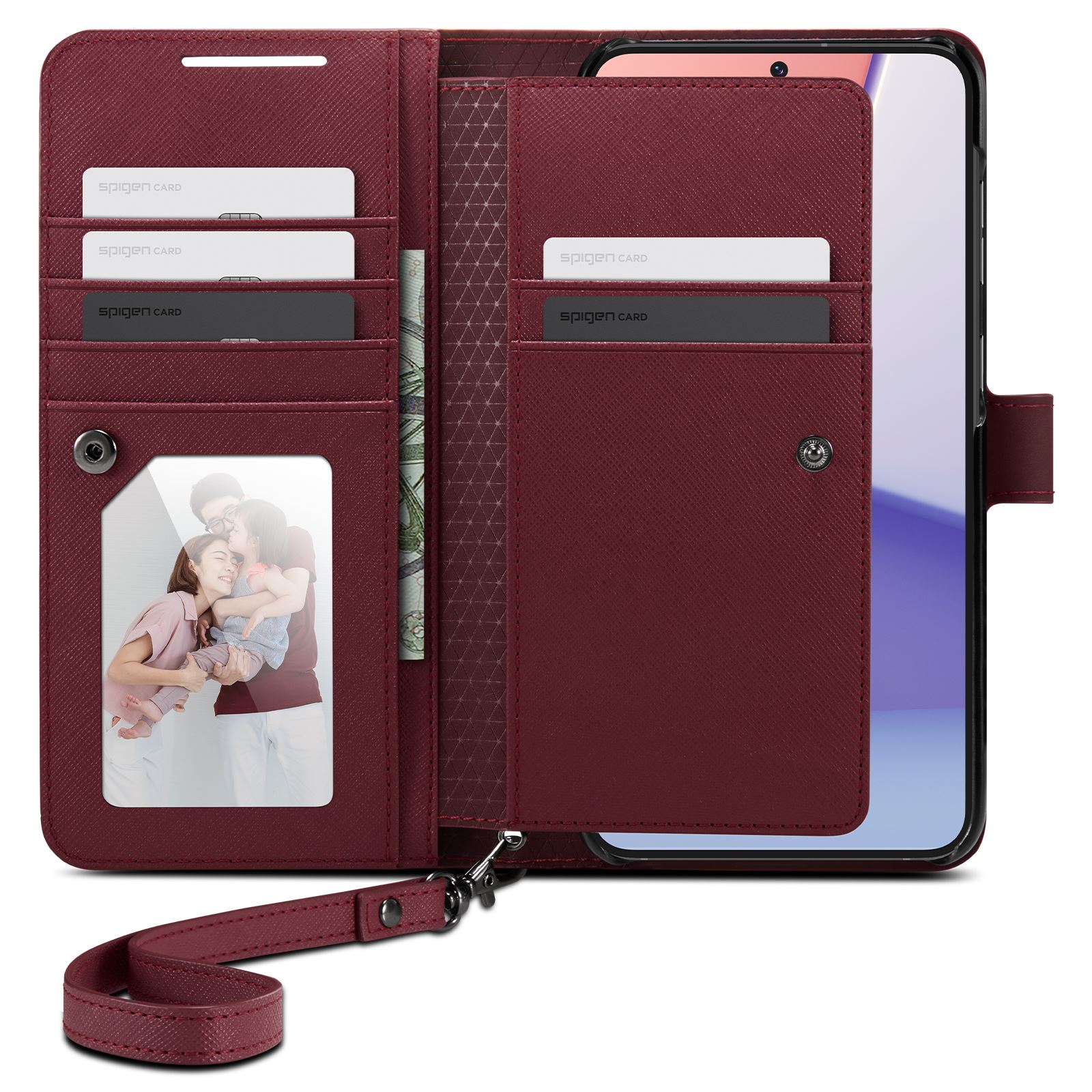 Spigen Wallet S Plus, burgundy - Samsung Galaxy S23+ (8)