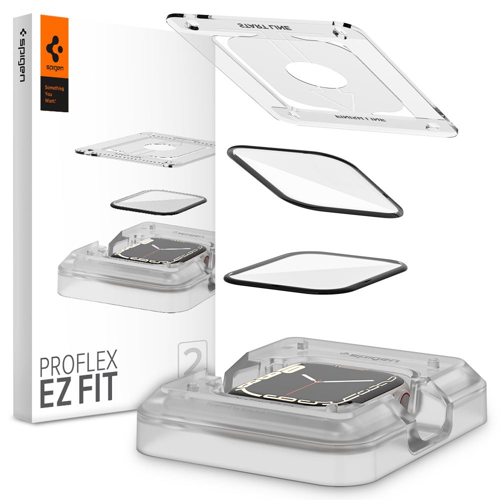 Spigen ProFlex EZ Fit 2 Pack - Apple Watch 9/8/7 45mm (1)
