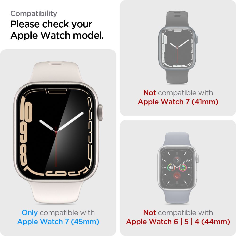 Spigen ProFlex EZ Fit 2 Pack - Apple Watch 9/8/7 45mm (9)