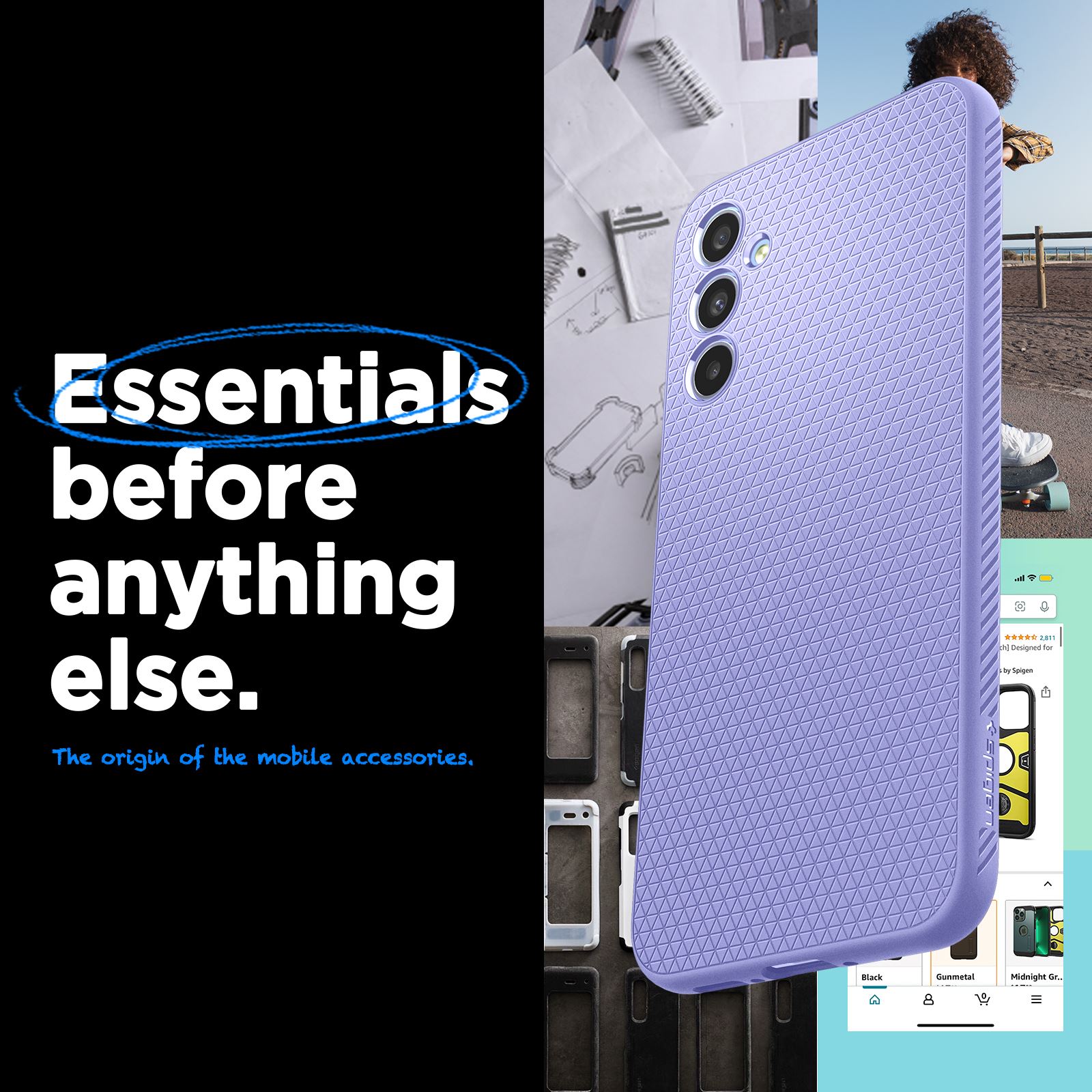 Spigen Liquid Air, awesome violet - Samsung Galaxy A34 5G (12)