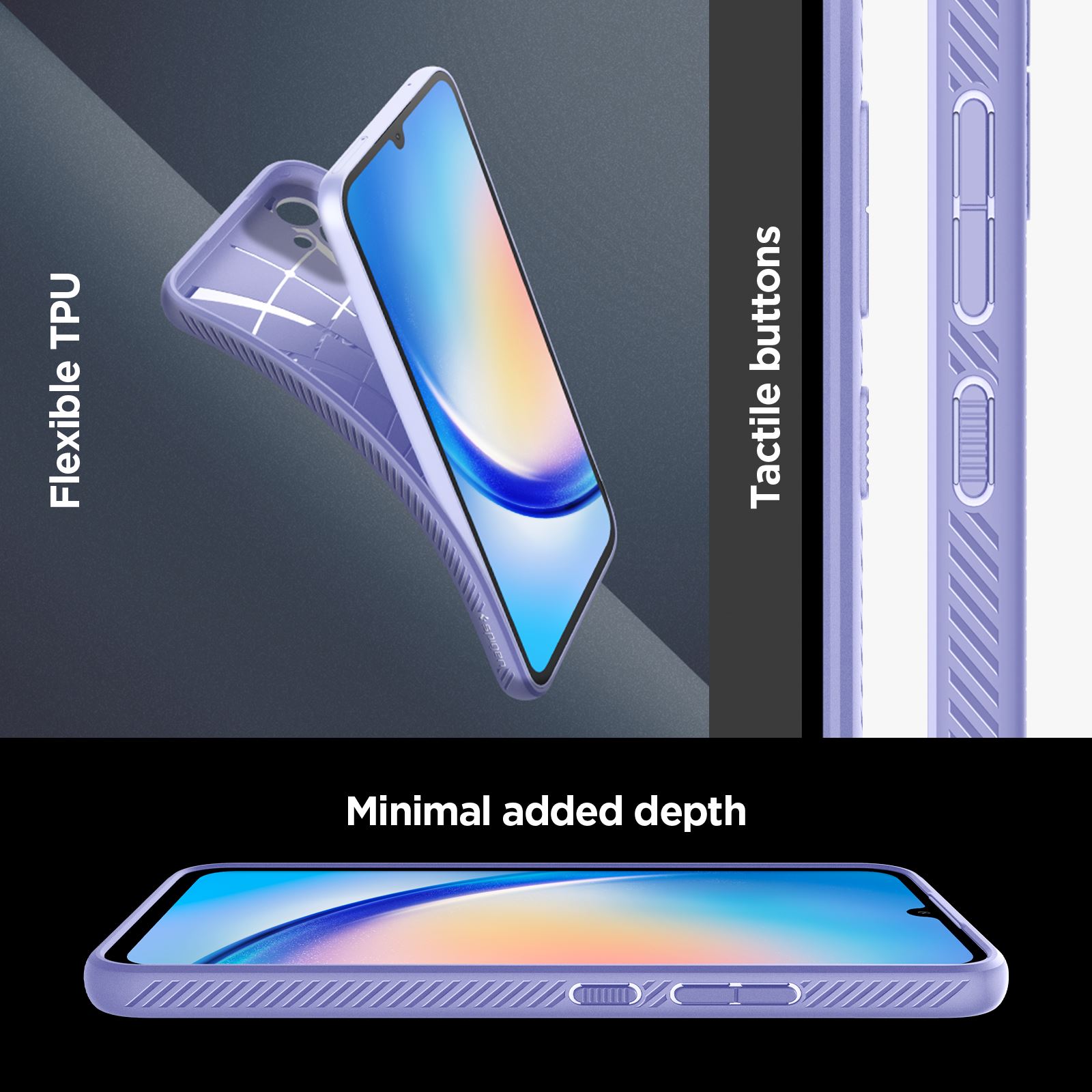 Spigen Liquid Air, awesome violet - Samsung Galaxy A34 5G (17)