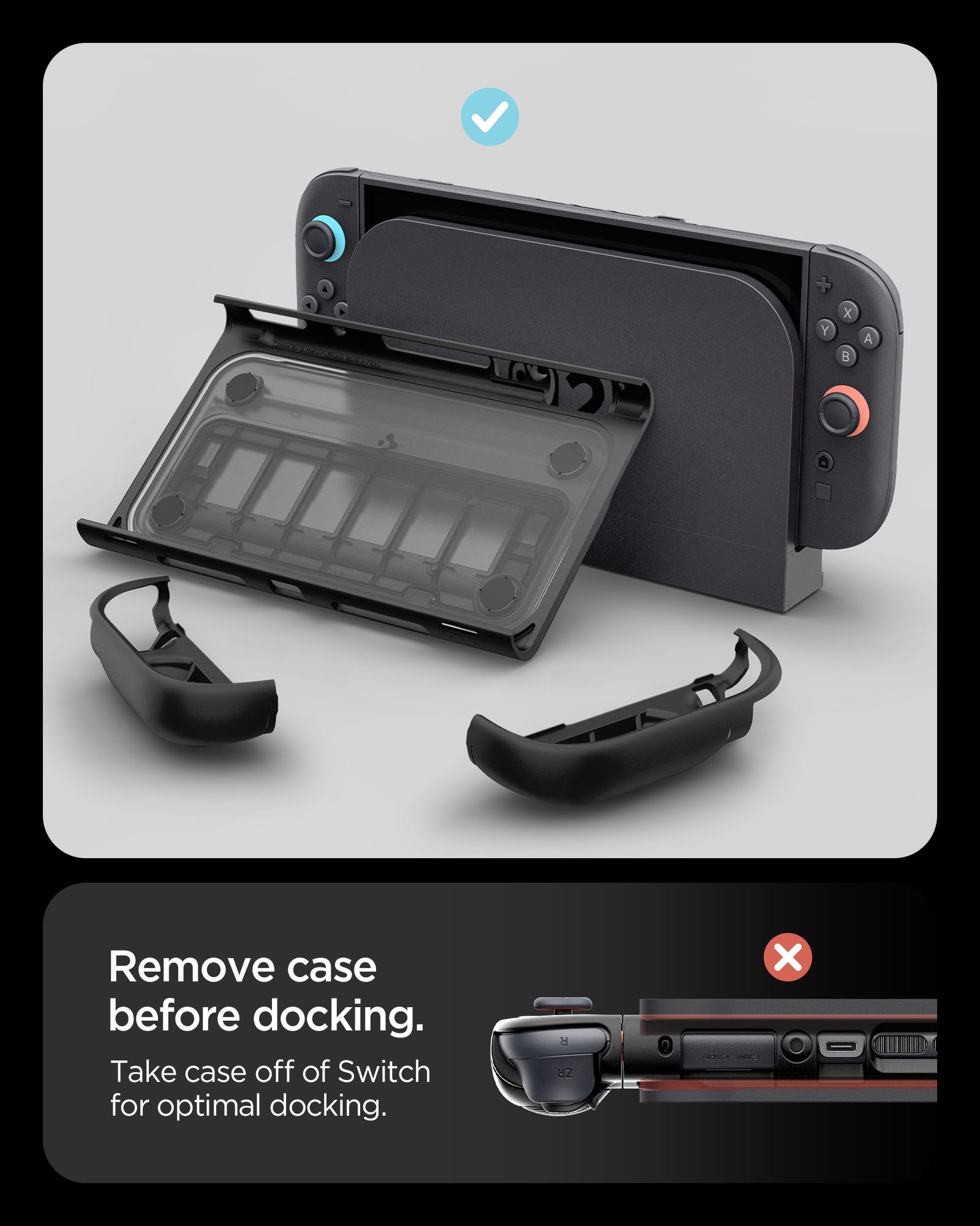 Spigen Snap Switch, black - Nintendo Switch 2 (26)