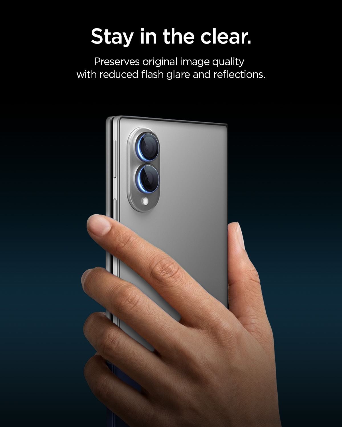 Spigen Glass tR EZ Fit Optik Pro HD 2 Pack, black - Samsung Galaxy Z Fold8 (9)