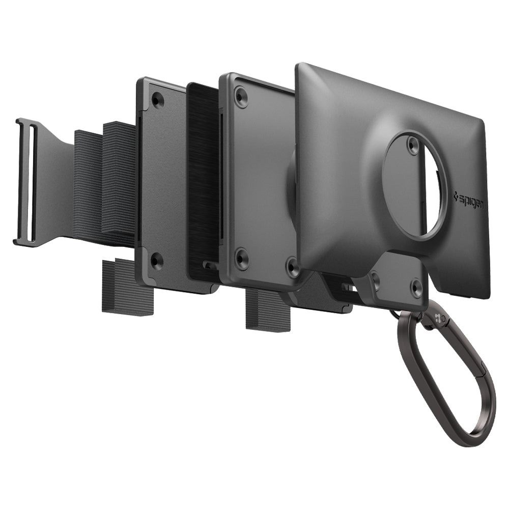 Spigen Wallet S Card Holder with Card Key Ring, gunmetal - AirTag (5)