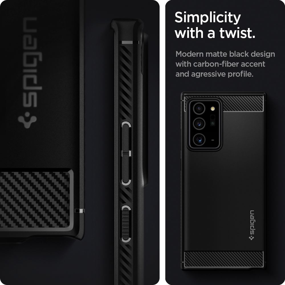 Spigen Rugged Armor, black - Samsung Galaxy Note20 Ultra (5)