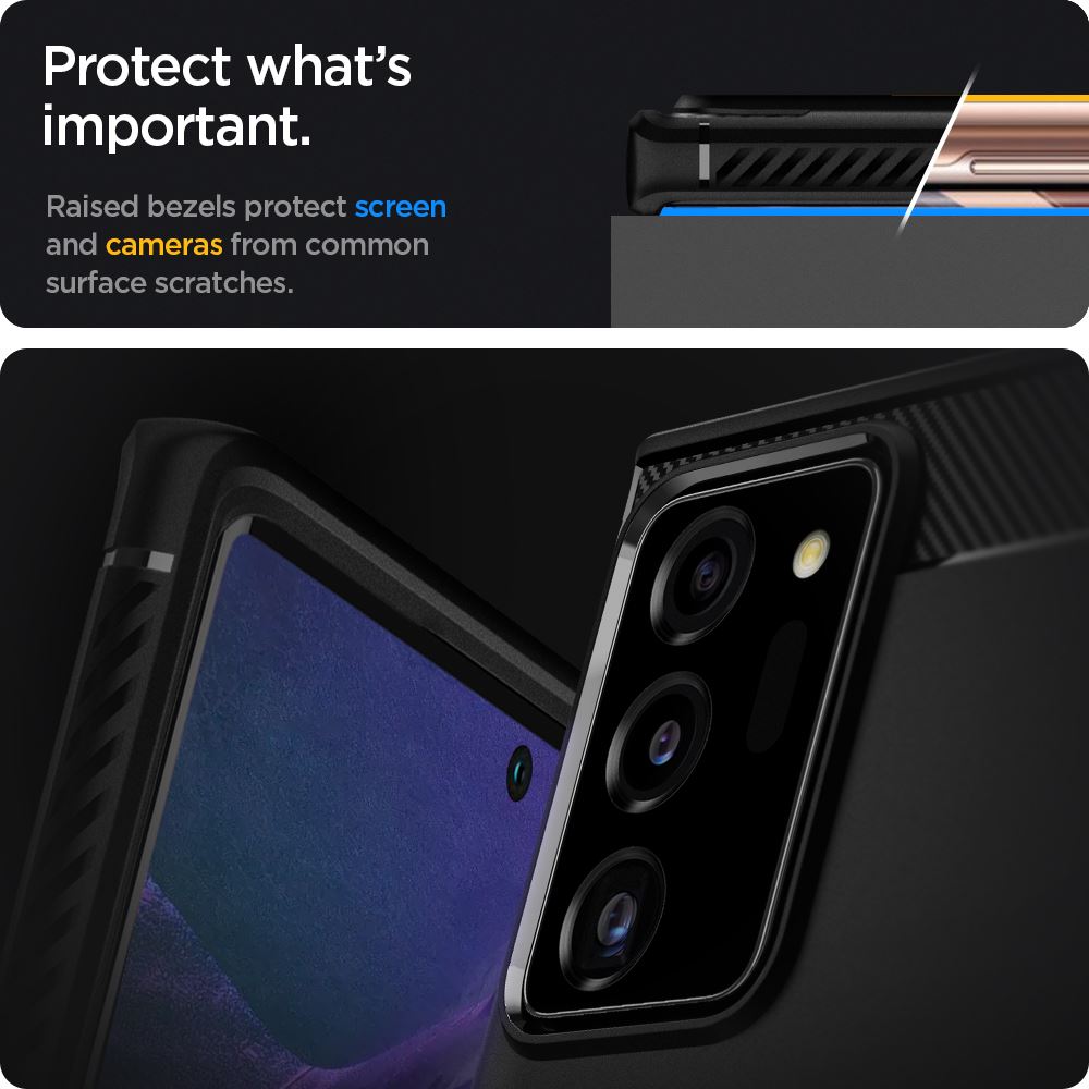 Spigen Rugged Armor, black - Samsung Galaxy Note20 Ultra (6)