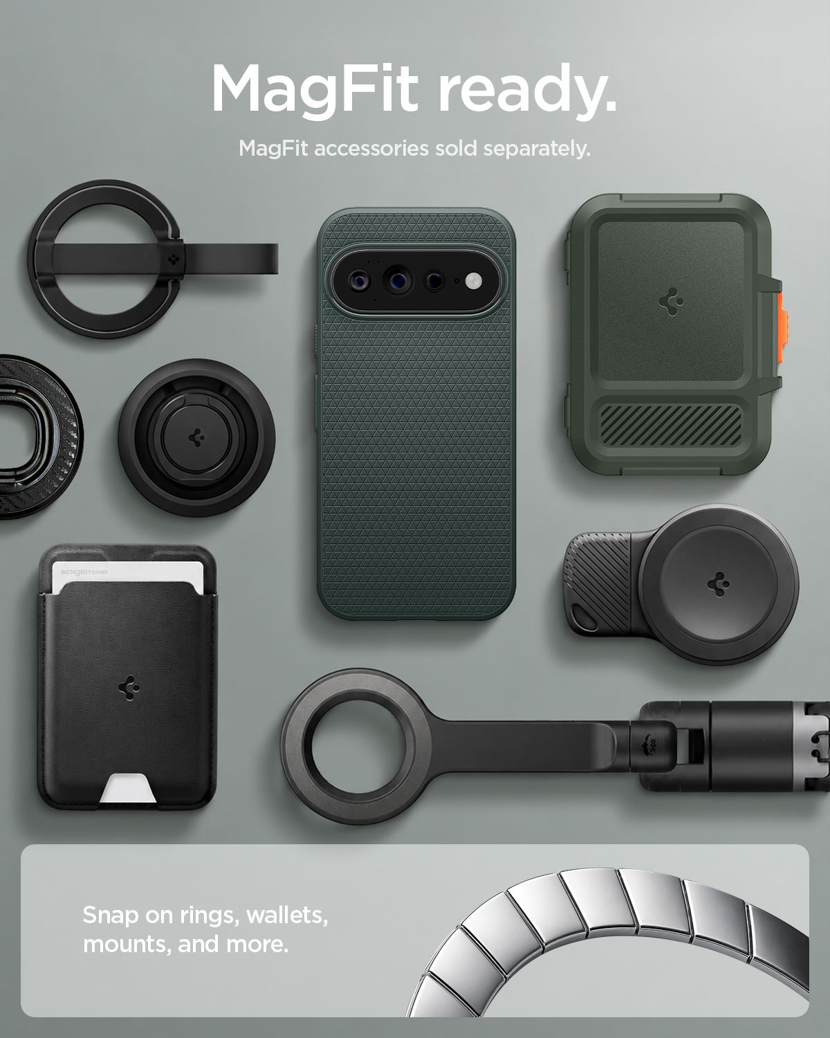 Spigen Liquid Air MagSafe, abyss green - Google Pixel 11 Pro (15)