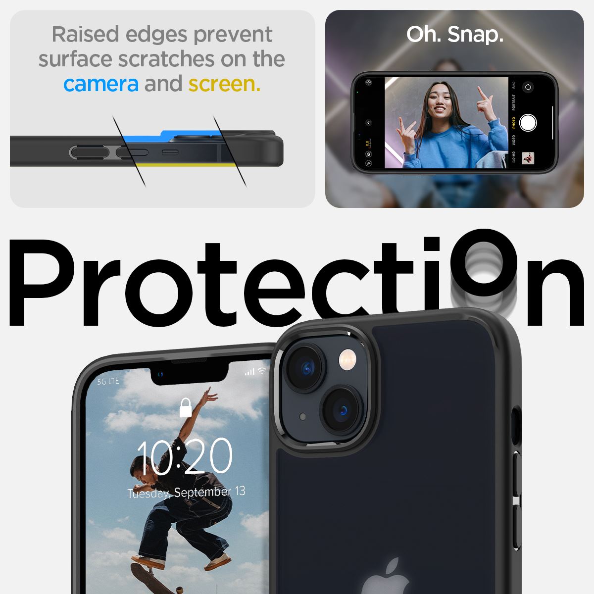 Spigen Ultra Hybrid, frost black - iPhone 14 (11)