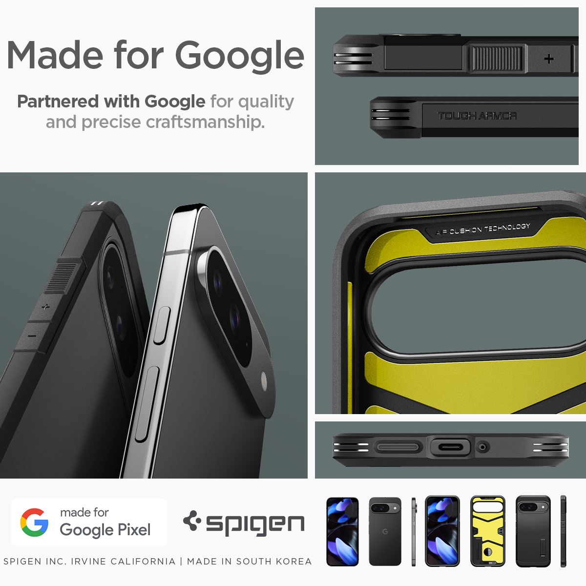 Spigen Tough Armor, black - Google Pixel 9 Pro/Pixel 9 (16)