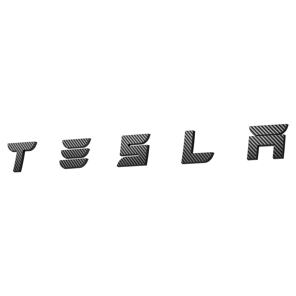 Spigen Tesla Rear Emblem Logo Full Cover, carbon - Tesla Model 3 2024 (2)