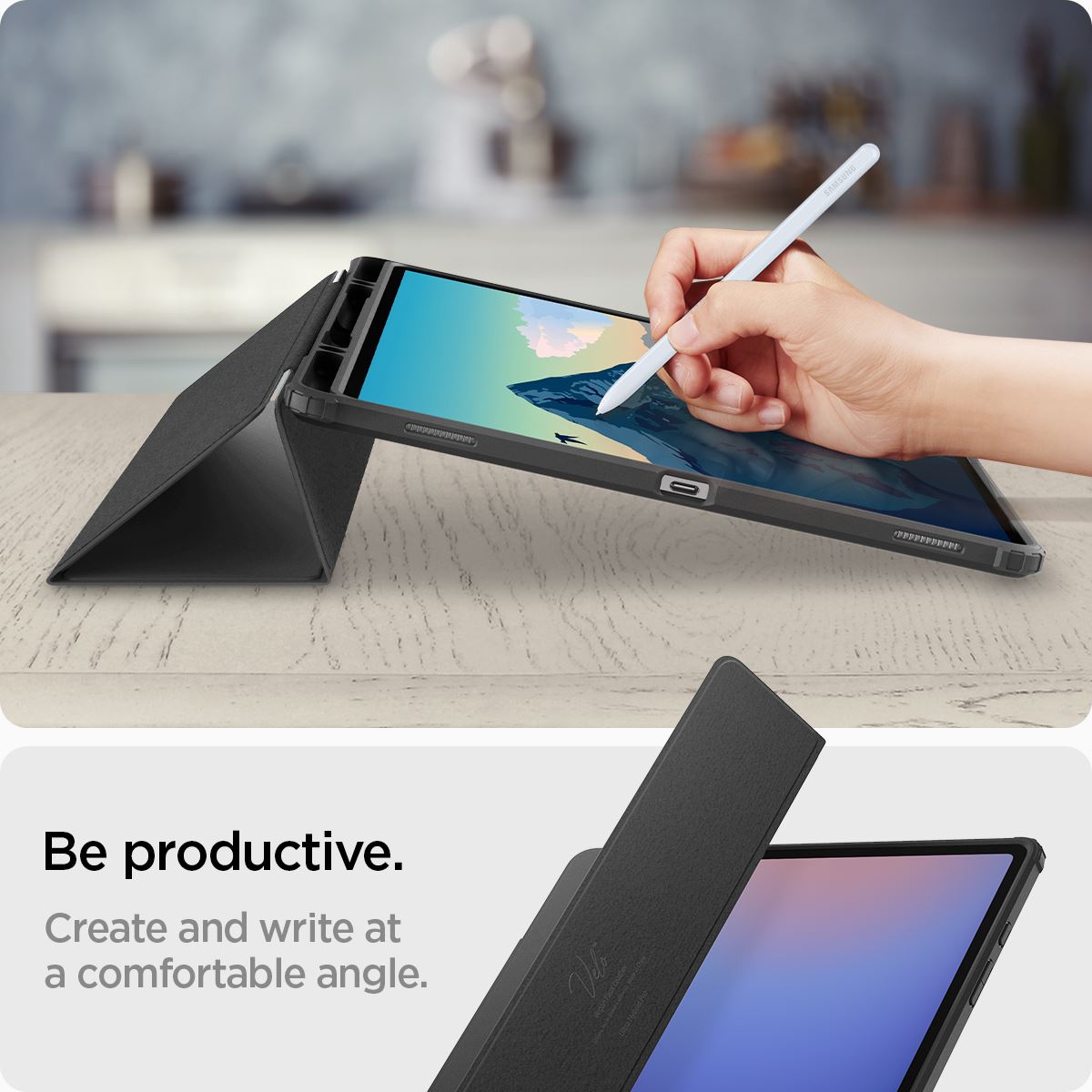 Spigen Ultra Hybrid Pro, black - Samsung Galaxy Tab S10/S9/S8 Ultra (15)