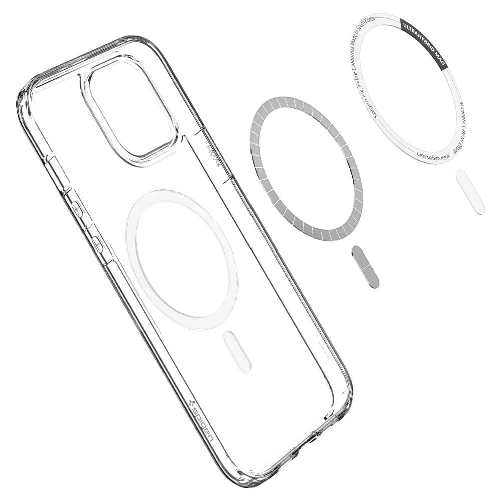 Spigen Ultra Hybrid MagSafe, white - iPhone 12/iPhone 12 Pro (4)