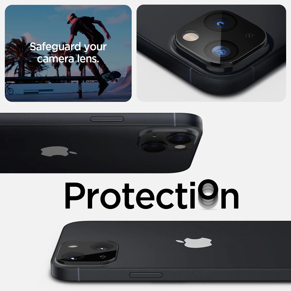 Spigen Glass Optik 2 Pack, black - iPhone 14/iPhone 14 Plus (11)