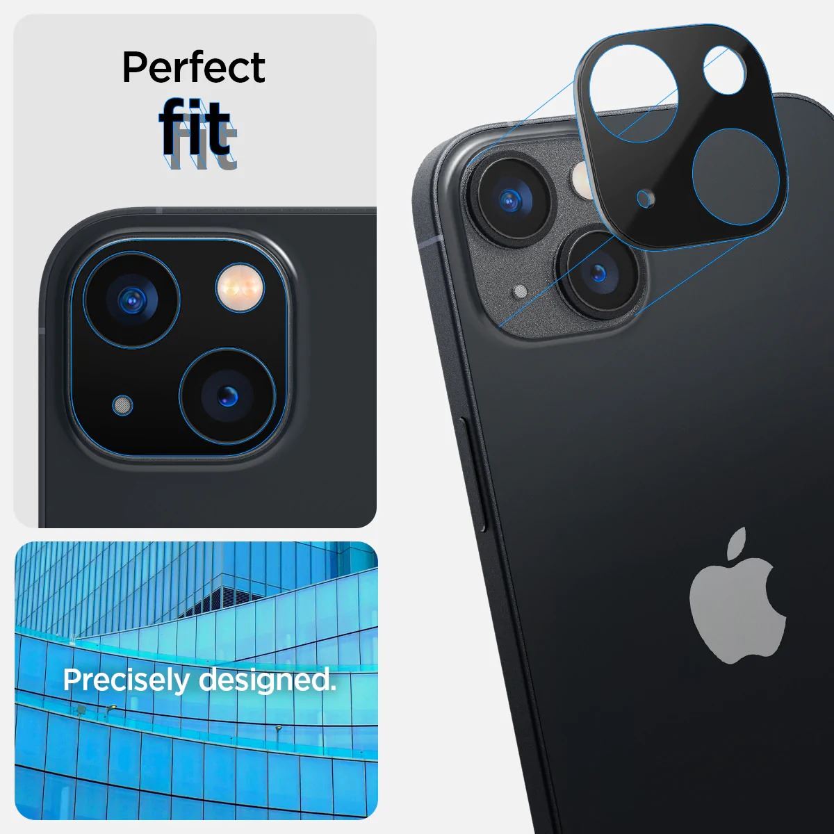 Spigen Glass Optik 2 Pack, black - iPhone 14/iPhone 14 Plus (12)