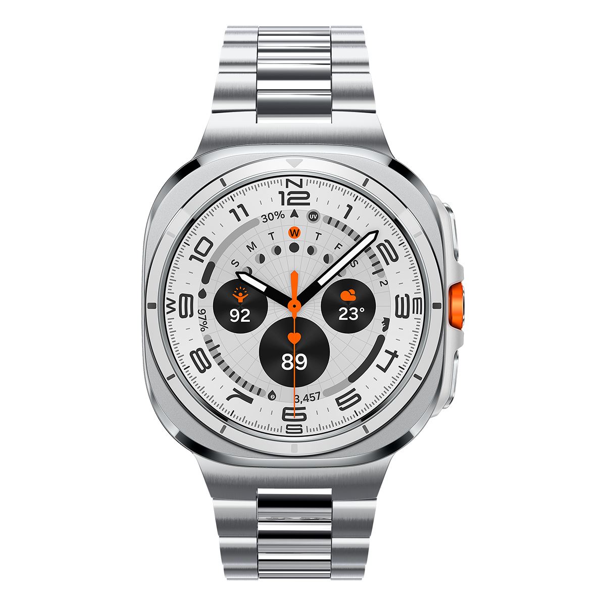 Spigen Modern Fit 316L, silver - Samsung Galaxy Watch Ultra (2)