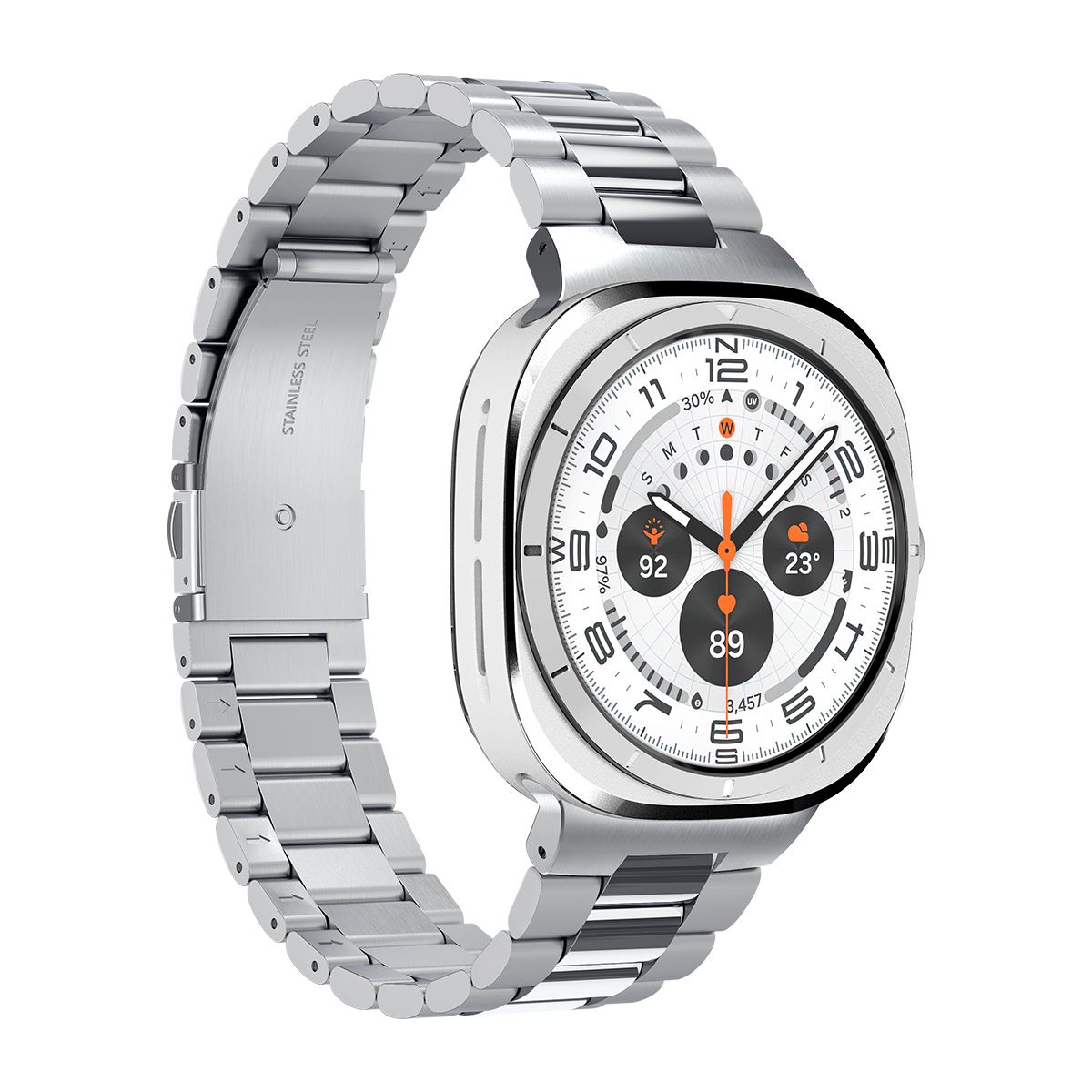 Spigen Modern Fit 316L, silver - Samsung Galaxy Watch Ultra (5)