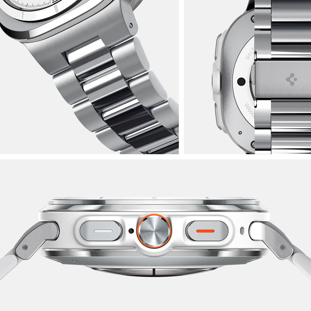 Spigen Modern Fit 316L, silver - Samsung Galaxy Watch Ultra (9)
