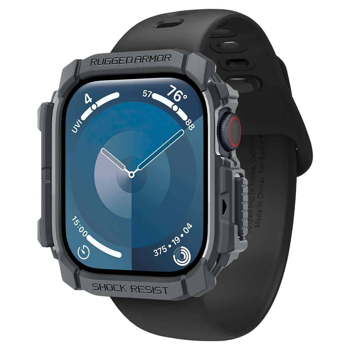 Spigen Rugged Armor, dark gray - Apple Watch 11/10 46mm (1)