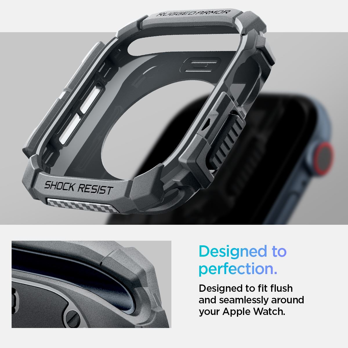 Spigen Rugged Armor, dark gray - Apple Watch 11/10 46mm (12)