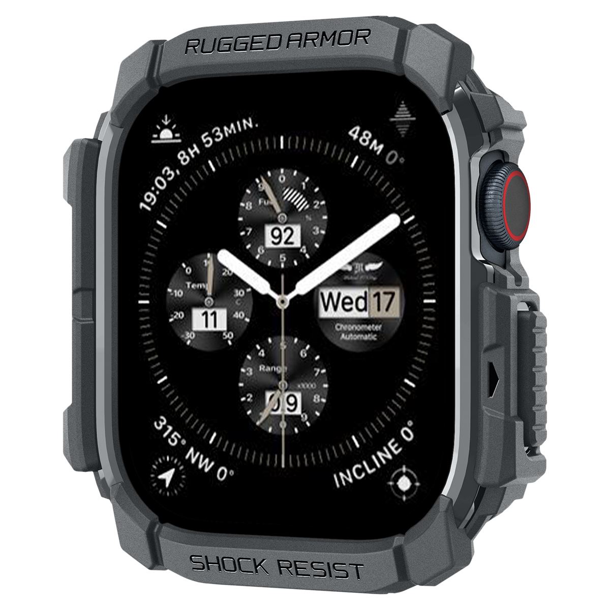 Spigen Rugged Armor, dark gray - Apple Watch 11/10 46mm (14)