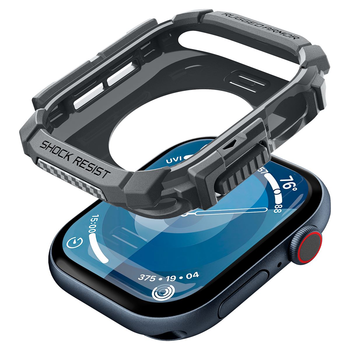 Spigen Rugged Armor, dark gray - Apple Watch 11/10 46mm (5)