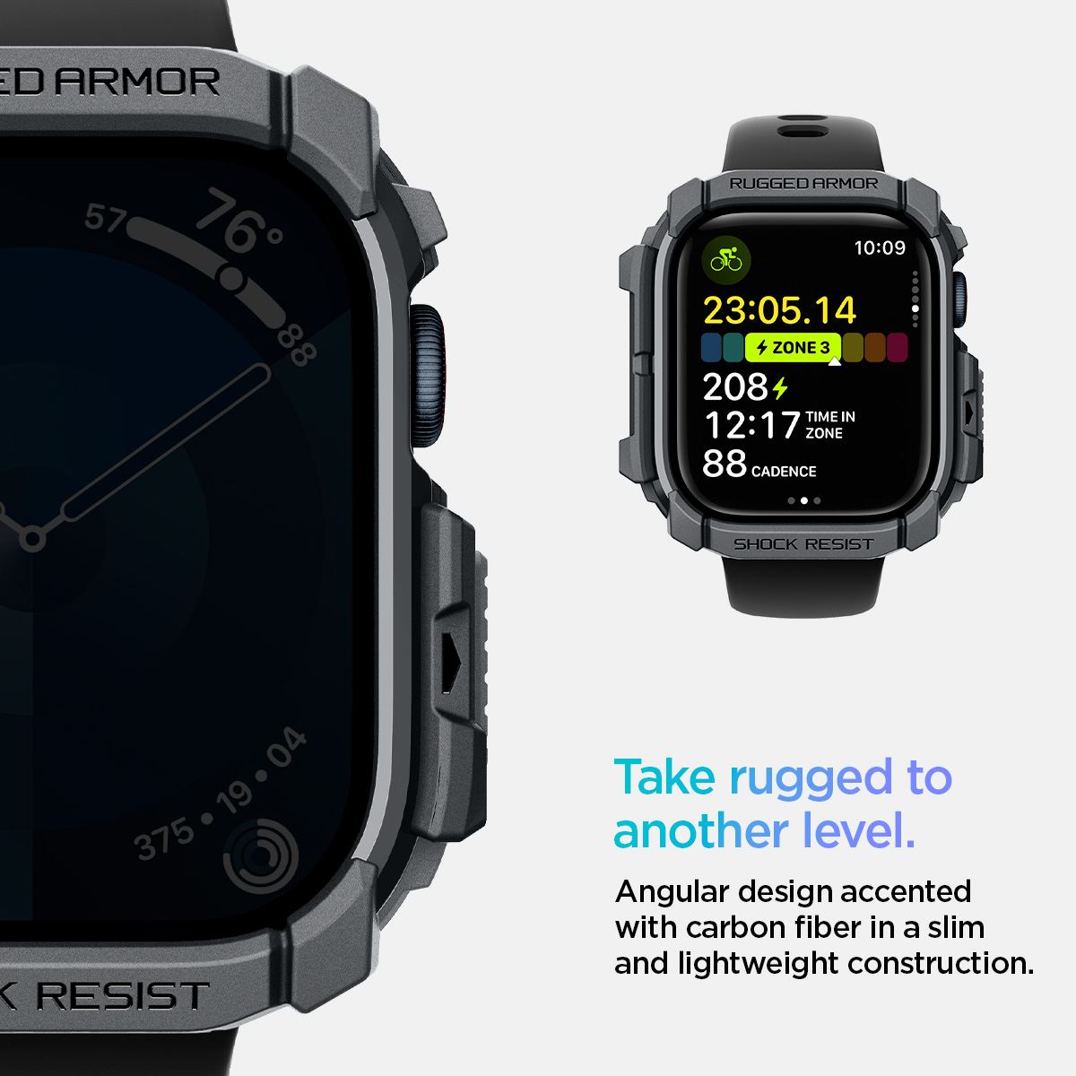 Spigen Rugged Armor, dark gray - Apple Watch 11/10 46mm (9)