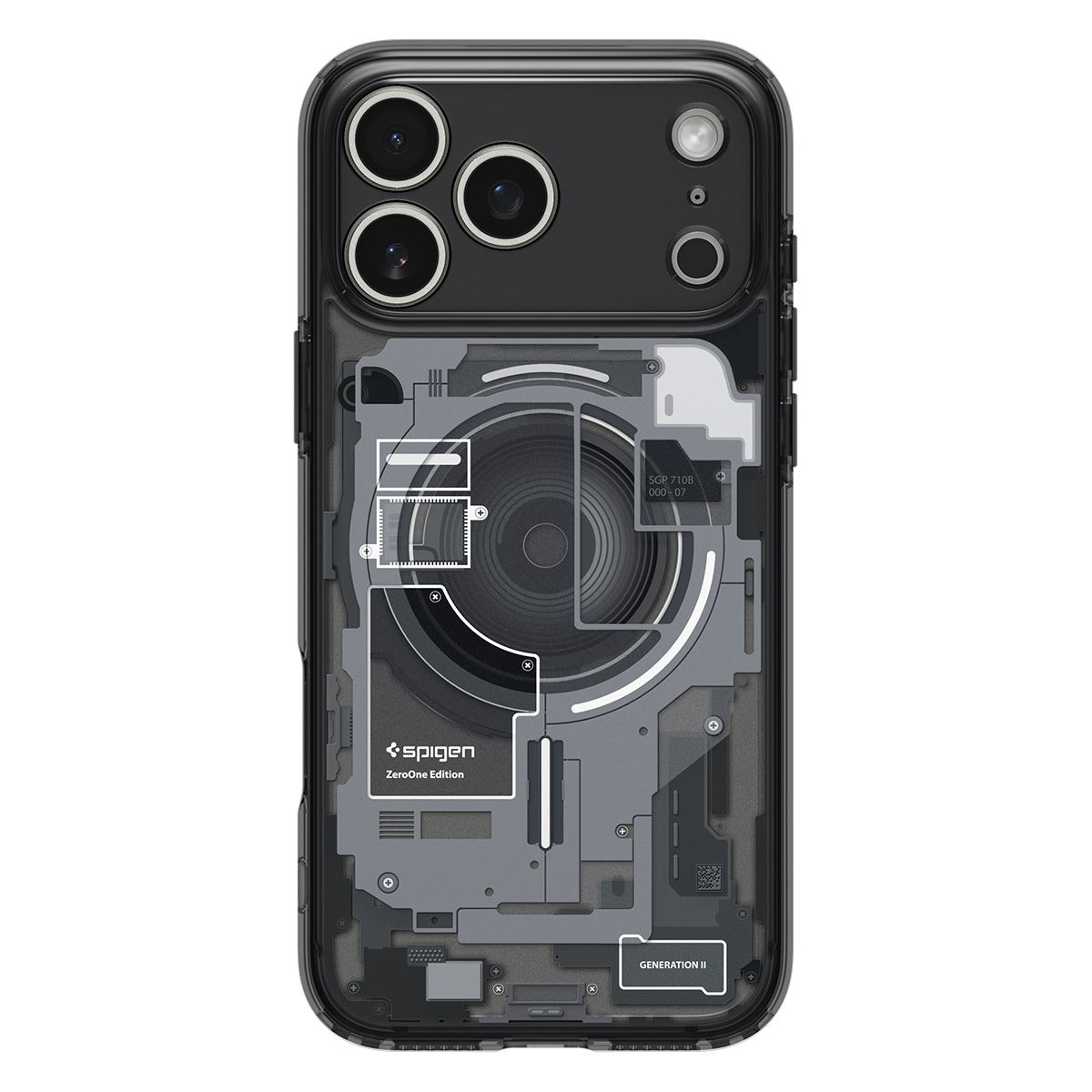 Spigen Ultra Hybrid MagSafe, zero one black - iPhone 17 Pro (2)