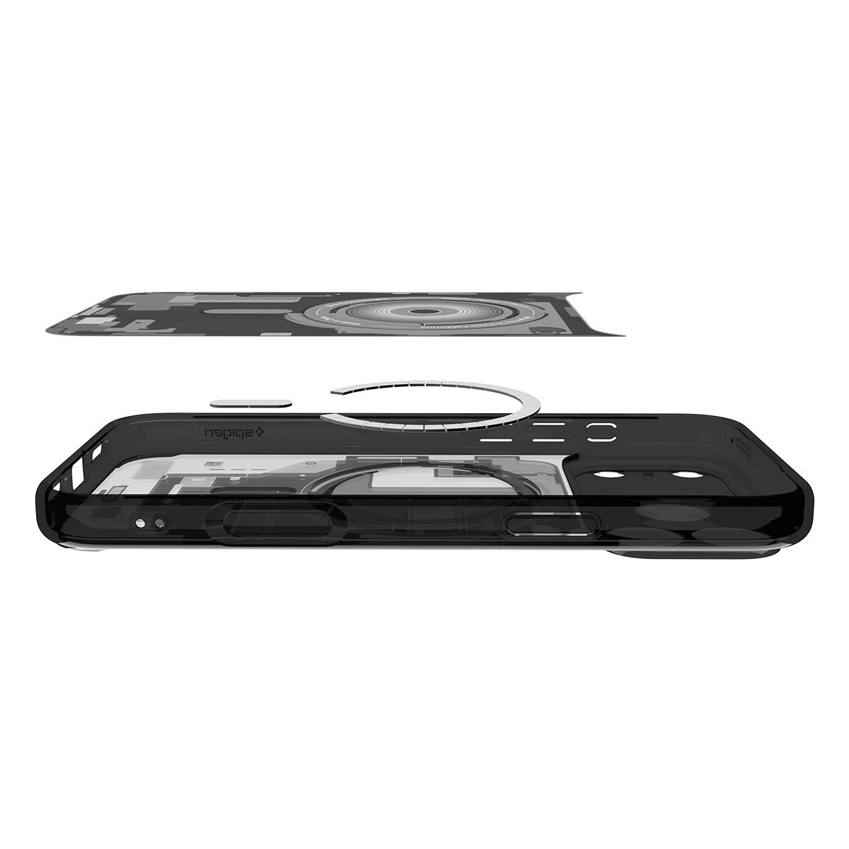 Spigen Ultra Hybrid MagSafe, zero one black - iPhone 17 Pro (7)