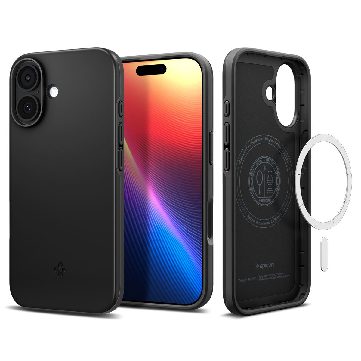 Spigen Thin Fit MagSafe, black - iPhone 17