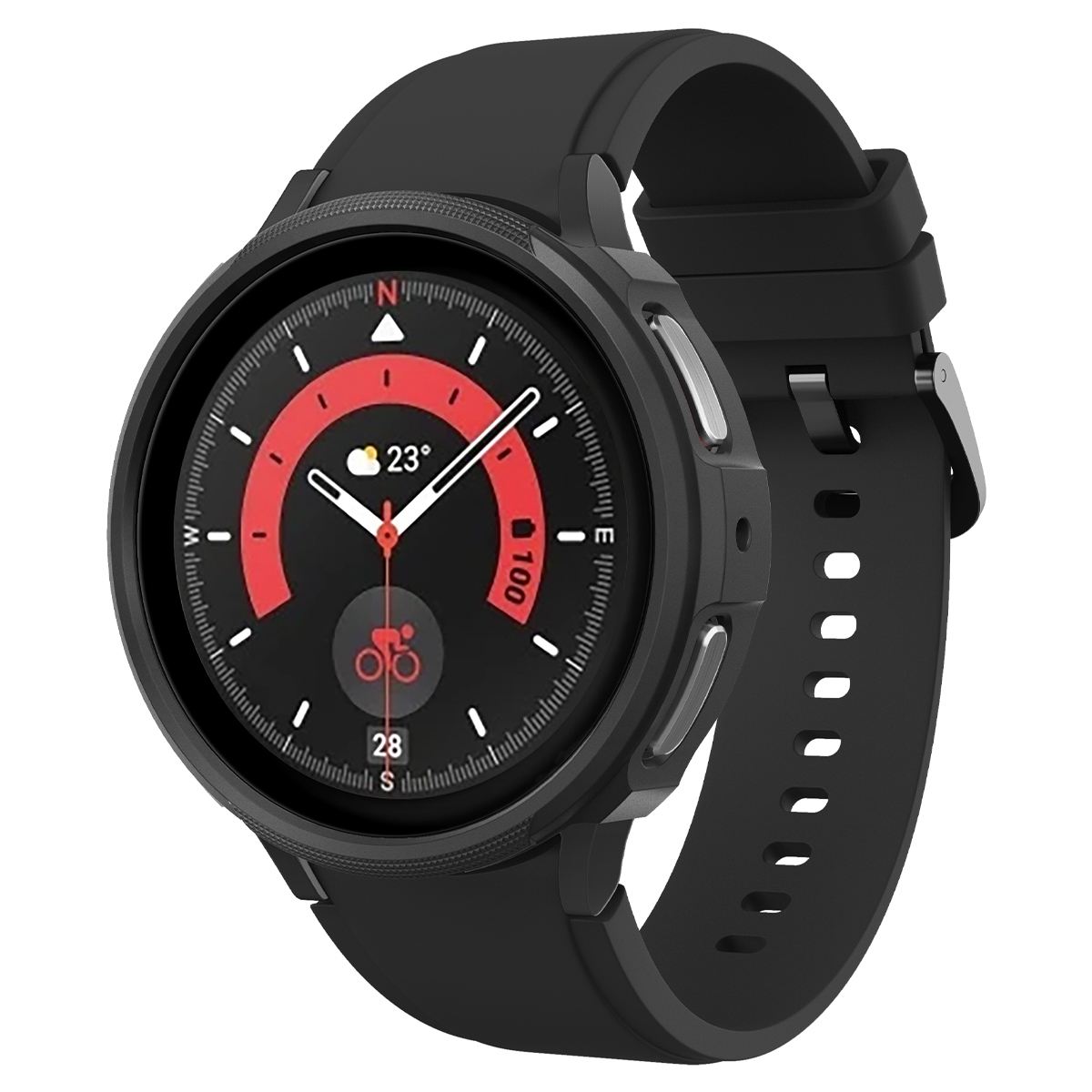 Spigen Liquid Air, black - Samsung Galaxy Watch5 Pro 45mm (1)