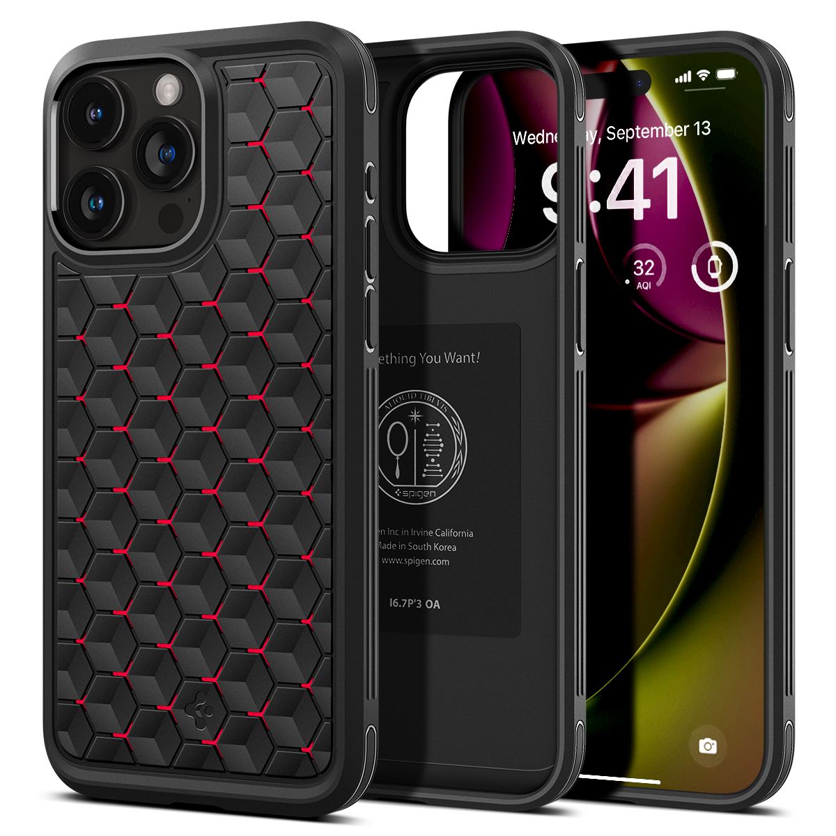 Spigen Cryo Armor, cryo red - iPhone 15 Pro Max (1)