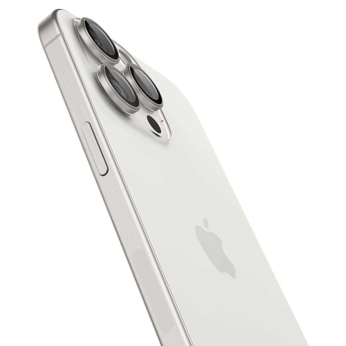 Spigen Glass tR EZ Fit Optik Pro 2 Pack, white tita - iPhone 17/16/15 Pro / 17/16/15 Pro Max (4)