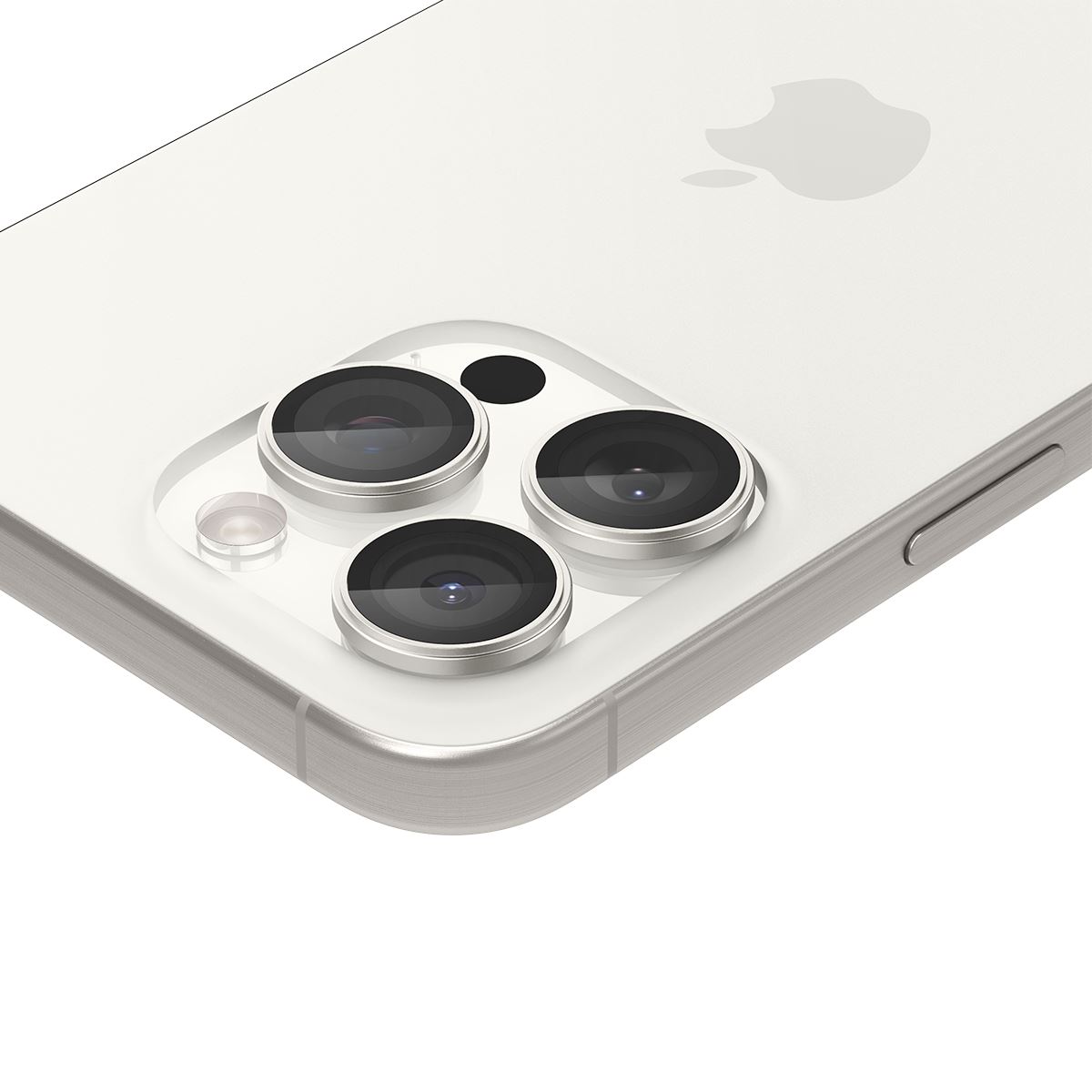 Spigen Glass tR EZ Fit Optik Pro 2 Pack, white tita - iPhone 17/16/15 Pro / 17/16/15 Pro Max (5)
