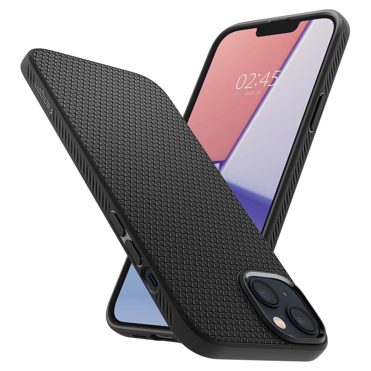 Spigen Liquid Air, matte black - iPhone 14 (9)