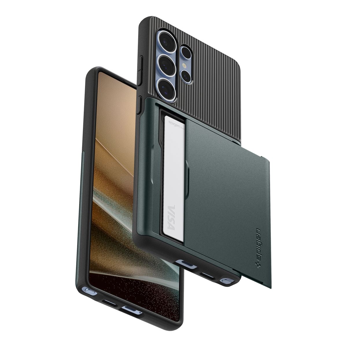 Spigen Slim Armor CS, abyss green - Samsung Galaxy S25 Ultra (7)